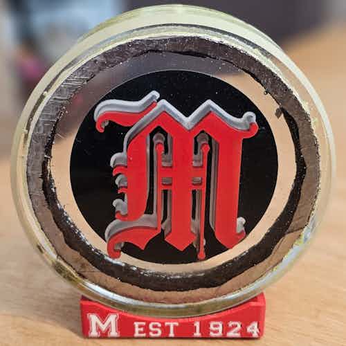 Old English M (Red/Black) *LIMITED EDITION/HAND NUMBERED 1-101*